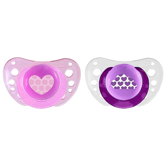 Chicco Physioforma Air Πιπίλα Σιλικόνης Ροζ 6-16m 2 τεμάχια