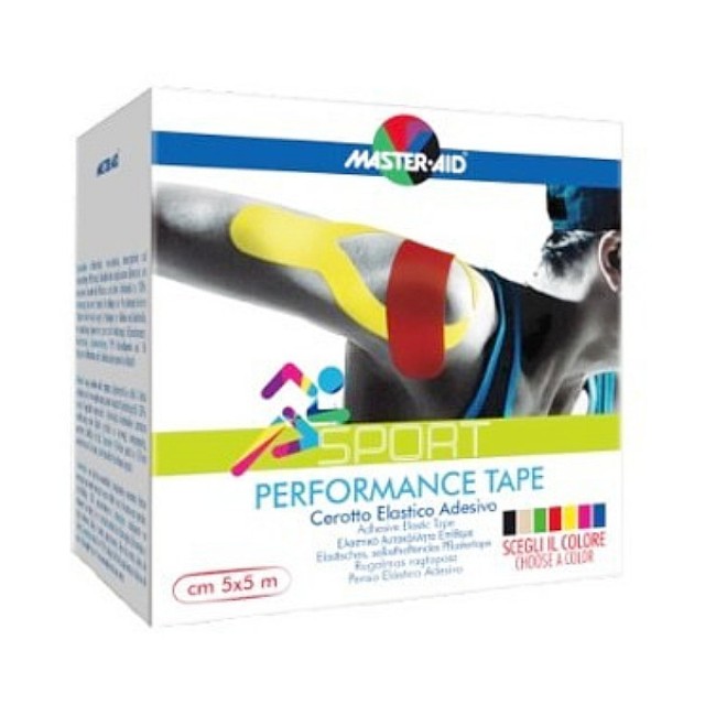 Master Aid Performance Tape 5m x 5cm Red