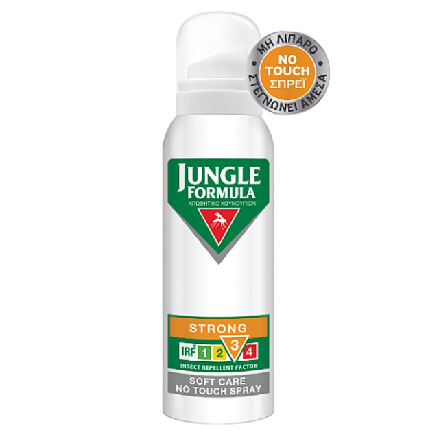 Jungle Formula Strong Soft Care No Touch Αντικουνουπικό Spray 125ml