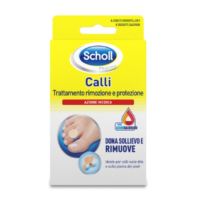 Scholl Επιθέματα Αφαίρεσης Κάλων 4 τεμάχια