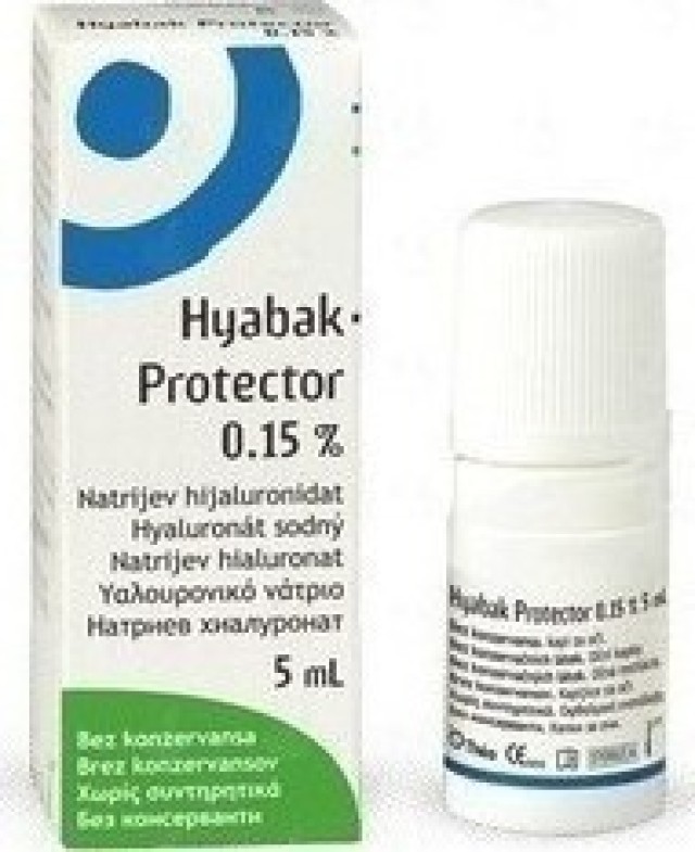 HYABAK 0,15% Eye drops Υαλουρονικού Νατρίου 5ml