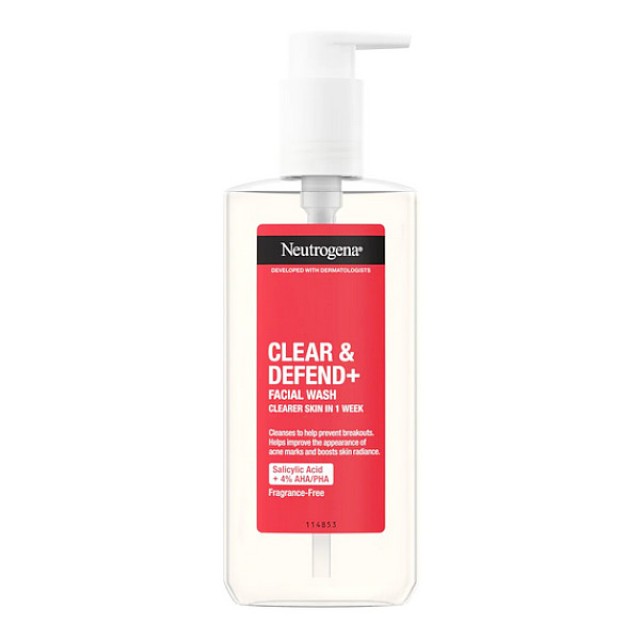 Neutrogena Clear and Defend+ Facial Wash 200ml