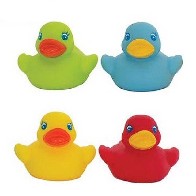 Playgro Bright Baby Duckies Colorful Bath Duckies 6m+ 4 pieces