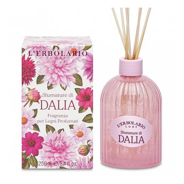 L'Erbolario Sfumature di Dalia Room Scent with Wooden Sticks 250ml