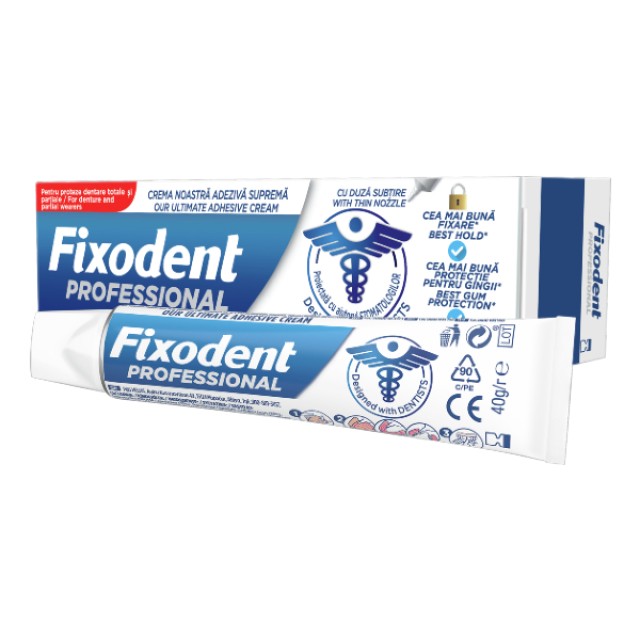 Fixodent Professional Στερεωτική Κρέμα για Τεχνητή Οδοντοστοιχία 40g