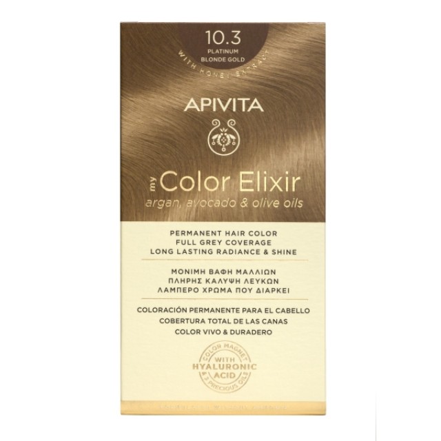 Apivita My Color Elixir Kit N10.3 Κατάξανθο Χρυσό 50ml & 75ml