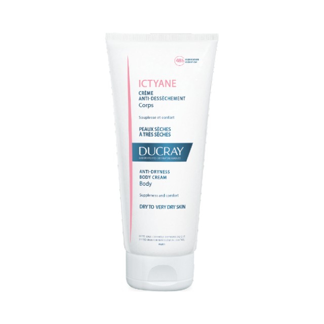 Ducray Ictyane Moisturizing Cream For Dry Skin - Face & Body 200ml