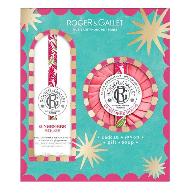 Roger & Gallet Gingembre Rouge Wellbeing Fragrant Water 30ml & Wellbeing Soap 100g