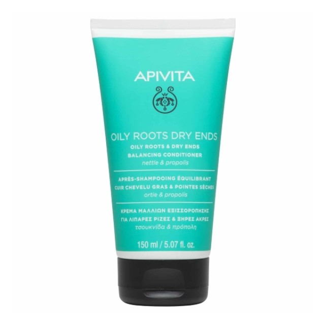 Apivita Oily Roots Dry Ends Balancing Cream For Hair With Oily Roots & Dry Ends With Nettle & Propolis 150ml