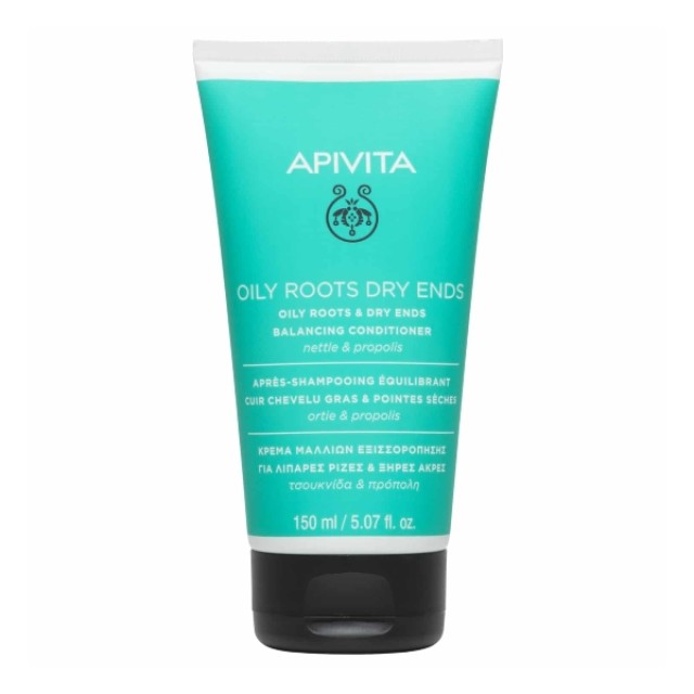 Apivita Oily Roots Dry Ends Κρέμα Εξισορρόπησης Για Μαλλιά Με Λιπαρές Ρίζες & Ξήρες Άκρες Με Τσουκνίδα & Πρόπολη 150ml