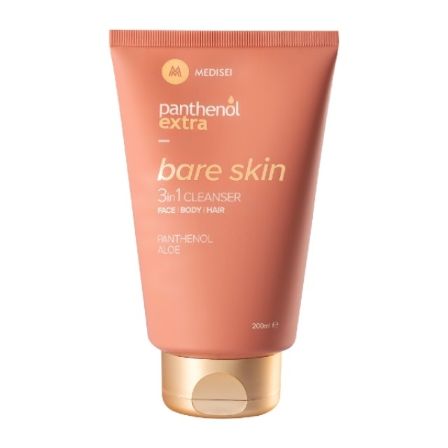 Panthenol Extra Bare Skin 3in1 Cleanser Για Πρόσωπο, Σώμα & Μαλλιά 200ml