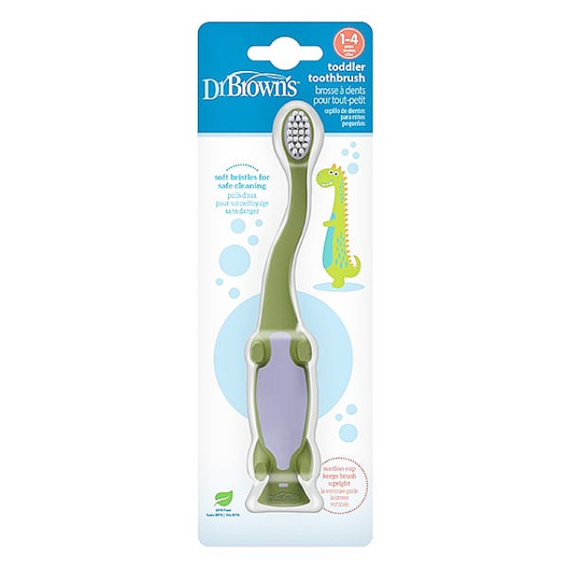 Dr. Brown's Toddler Toothbrush 1-4y Δεινόσαυρος 1 τεμάχιο