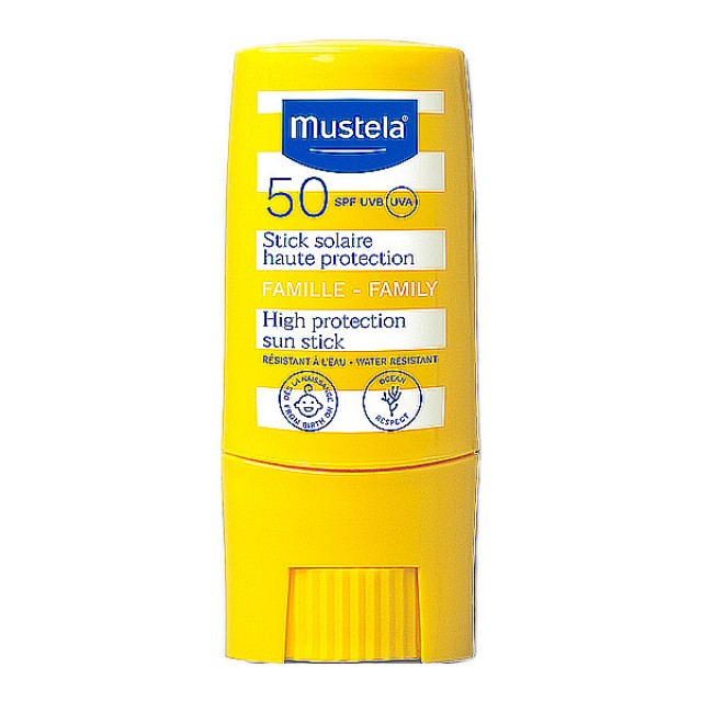 Mustela Αντηλιακό Stick Υψηλής Προστασίας SPF50 9ml