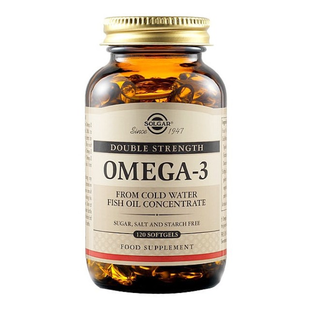 Solgar Double Strength Omega-3 120 μαλακές κάψουλες