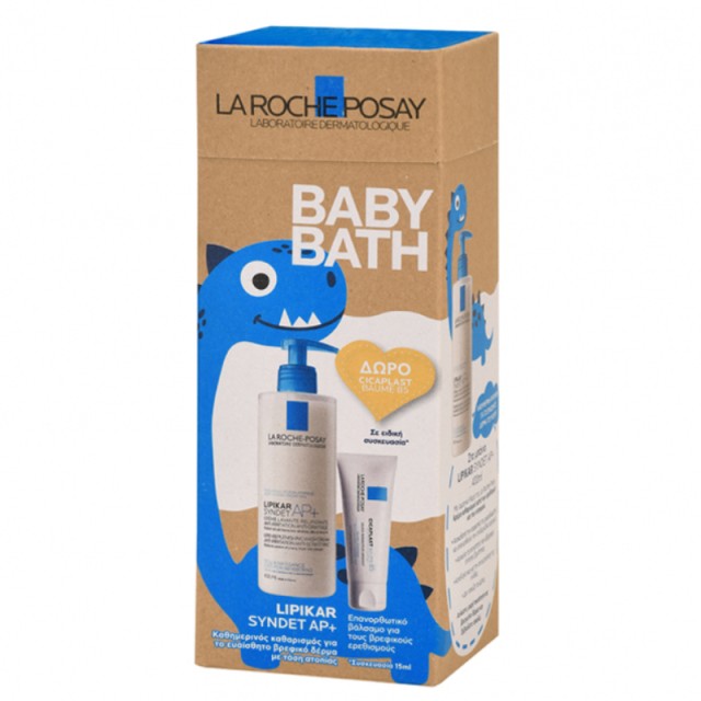 La Roche Posay Baby Bath Promo Lipikar Syndet AP+ 400ml & Cicaplast Baume B5 15ml