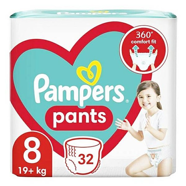 Pampers Pants No. 8 (19+ kg) 32 τεμάχια