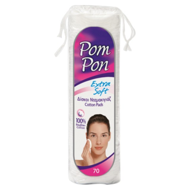 PomPon Extra Soft Δίσκοι Ντεμακιγιάζ 70 τεμάχια