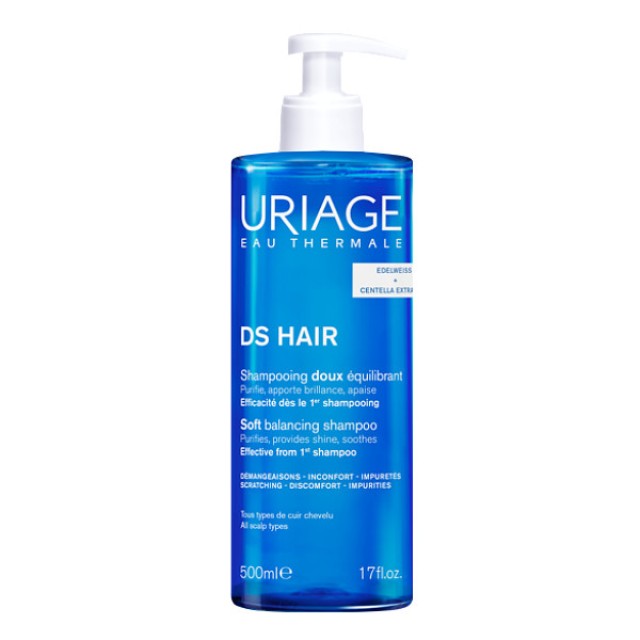 Uriage DS Hair Soft Balancing Shampoo 500ml