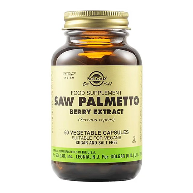 Solgar Saw Palmetto Berry Extract 60 φυτοκάψουλες