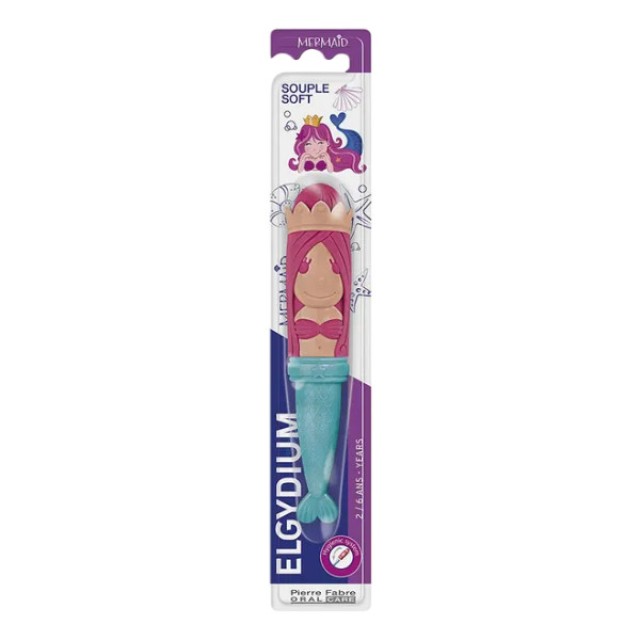 Elgydium Kids Toothbrush Mermaid Soft 1 τεμάχιο