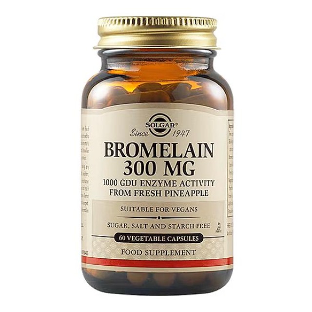 Solgar Bromelain 300mg 60 φυτοκάψουλες