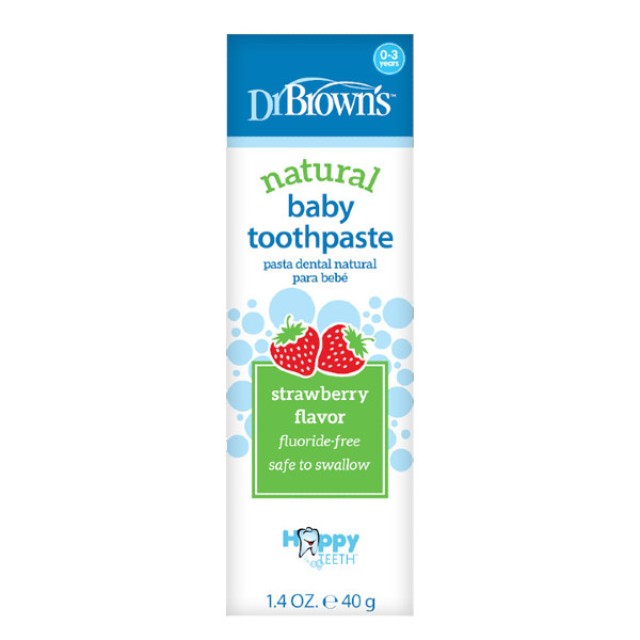 Dr. Brown's Natural Baby Toothpaste γεύση Φράουλα 40g