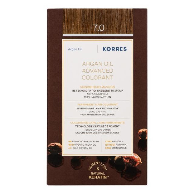 Korres Argan Oil Advanced Colorant 7.0 Blonde