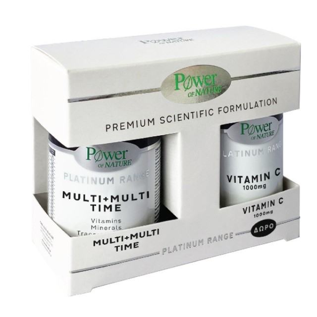 Power Health Platinum Range Multi+Multi Time 30 ταμπλέτες & Δώρο Vitamin C 1000mg 20 ταμπλέτες