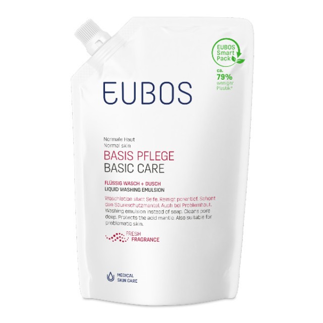 Eubos Basic Care Red Liquid Washing Emulsion Refill 400ml
