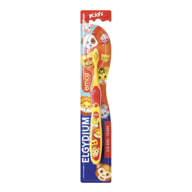 Elgydium Kids Toothbrush Emoji Soft 1 τεμάχιο