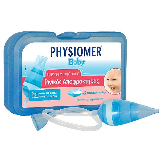 Physiomer Baby Nasal Obstructor & 5 Disposable Protective Filters