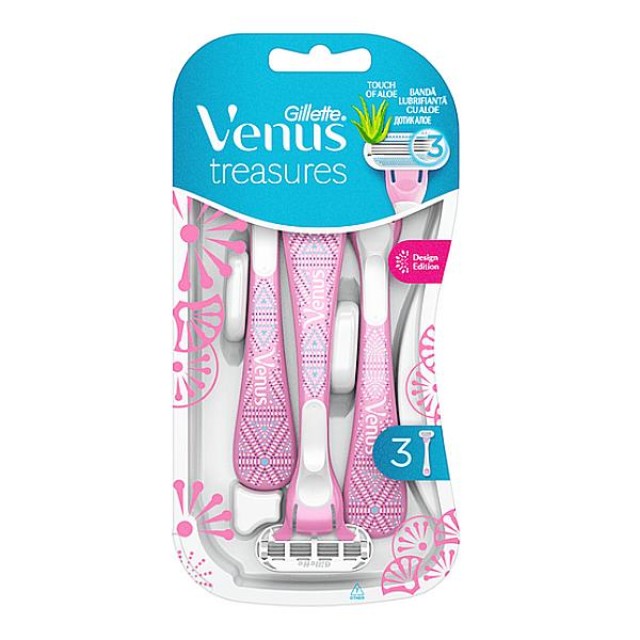 Gillette Venus Treasures Ξυραφάκια μιας Χρήσης 3 τεμάχια