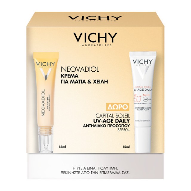 Vichy Neovadiol Multi-Corrective Eye and Lip Care 15ml & UV-Age Daily SPF50 15ml