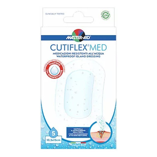 Master Aid Cutiflex Waterproof 10.5x15cm 5 τεμάχια