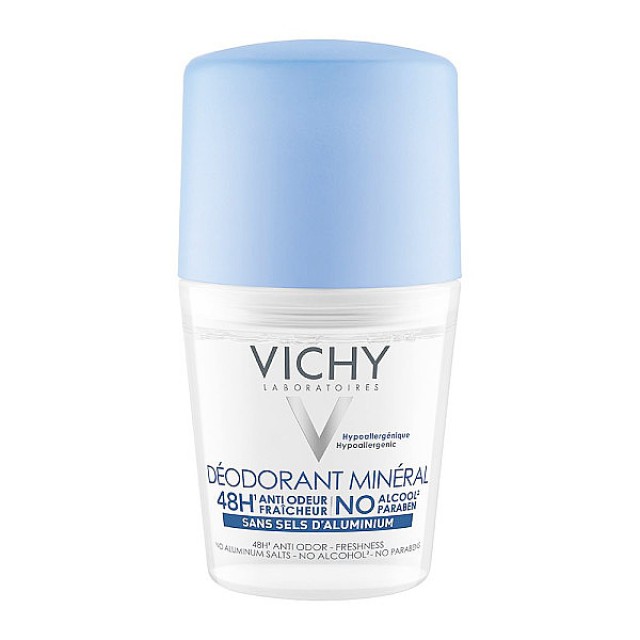 Vichy 48h Mineral Deodorant Roll-On Χωρίς Άλατα Αλουμινίου 50ml