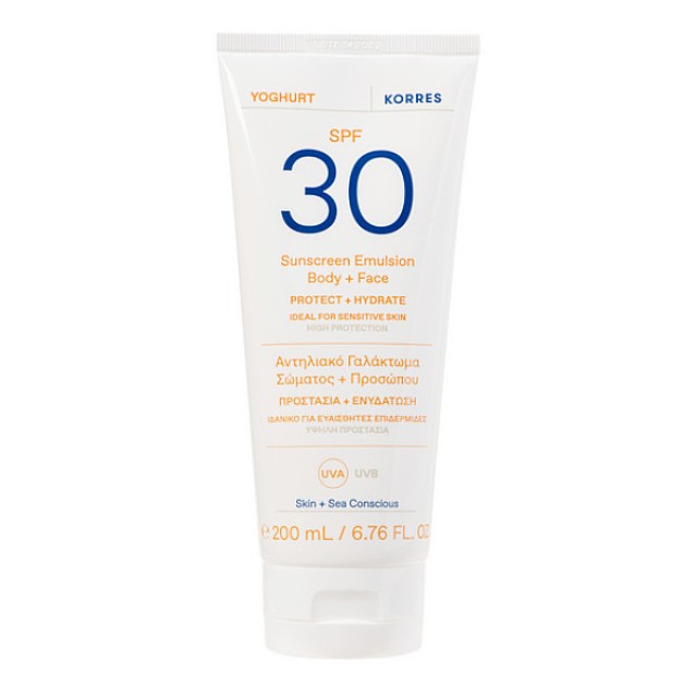 Korres Yogurt Body & Face Sunscreen Lotion SPF30 200ml