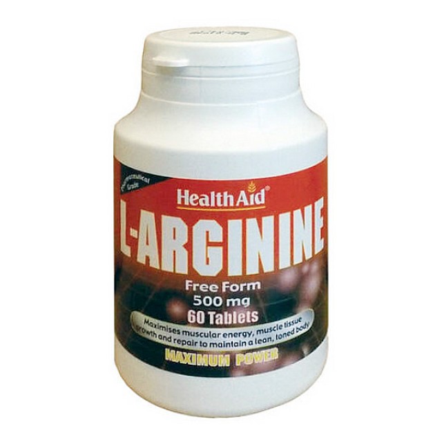 Health Aid L-Arginine 500mg 60 ταμπλέτες