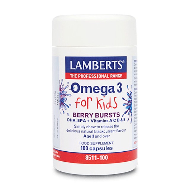 Lamberts Omega 3 for Kids Berry Bursts 100 capsules