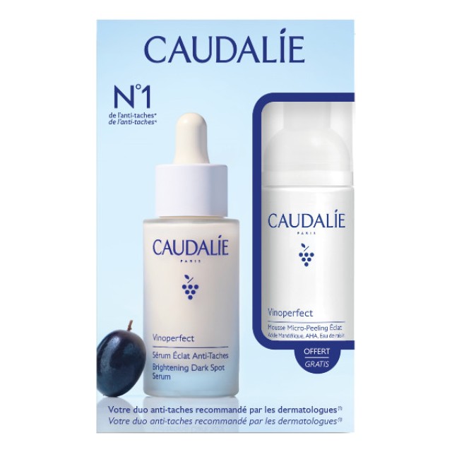 Caudalie Vinoperfect Brightening Dark Spot Serum 30ml & Brightening Micropeel Foam 50ml