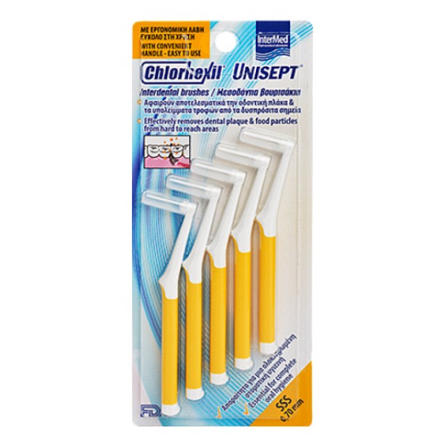 Intermed Chlorhexil Interdental Brushes SSS 0,7mm 5 τεμάχια