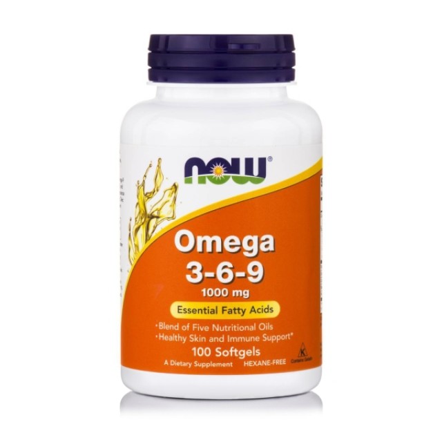 Now Foods Omega 3-6-9 1000mg 100 μαλακές κάψουλες
