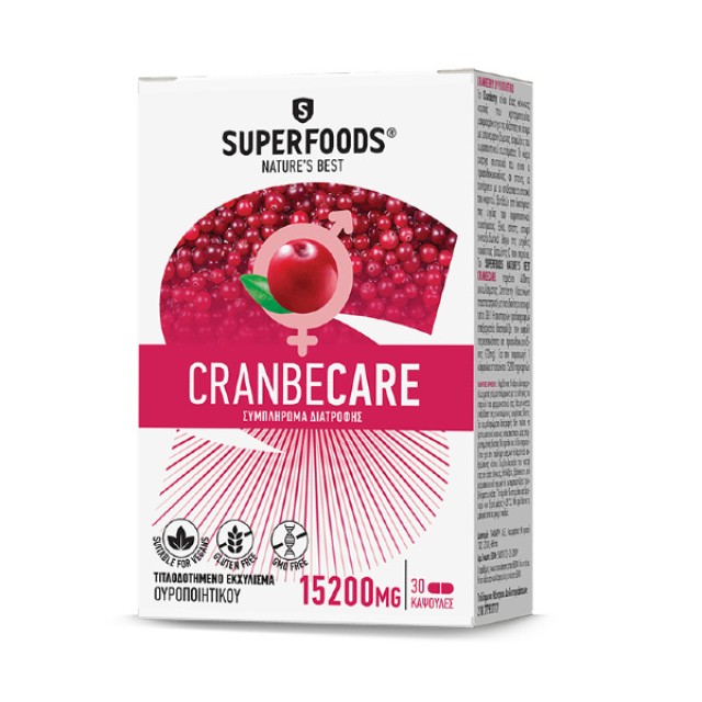 Superfoods Cranbecare 15200mg 30 capsules