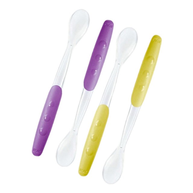 Nuk Easy Learning Feeding Spoon Soft 4m+ Green or Purple 2 τεμάχια