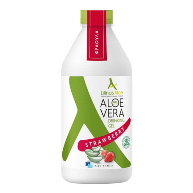 Litinas Aloe Vera Drinking Gel Strawberry 1000ml