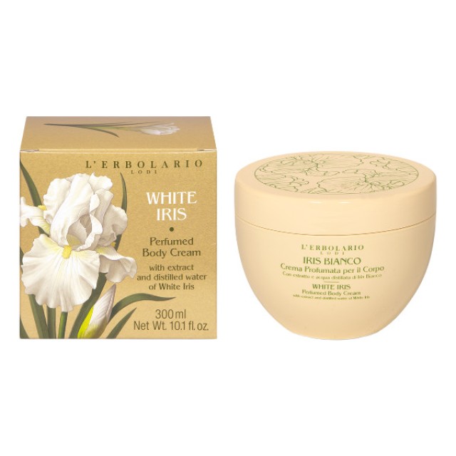 L'Erbolario Iris Bianco Perfumed Body Cream 300ml