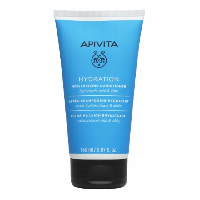 Apivita Moisturizing Μαλακτική Κρέμα Ενυδάτωσης Μαλλιών Με Υαλουρονικό Οξύ & Αλόη 150ml