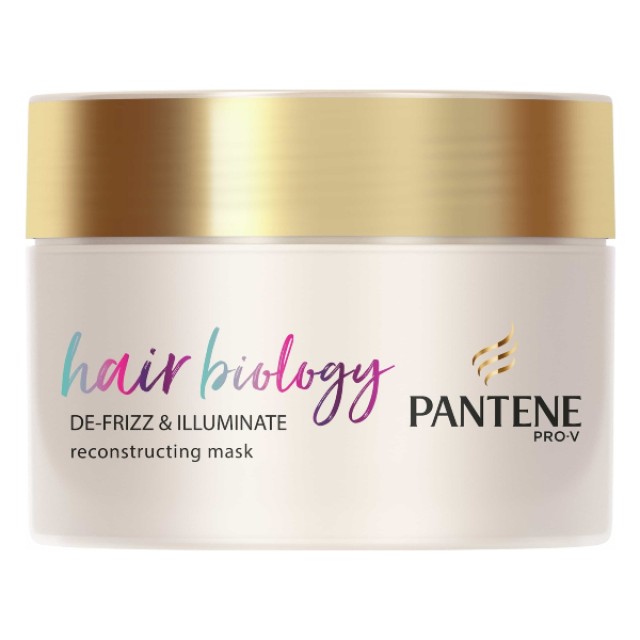 Pantene Pro-V Hair Biology De-Frizz & Illuminate Reconstructing Mask 160ml