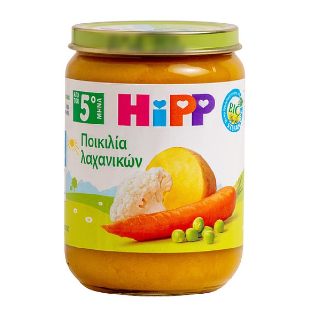 Hipp Βρεφικό Γεύμα Ποικιλία Λαχανικών 5m+ 190g