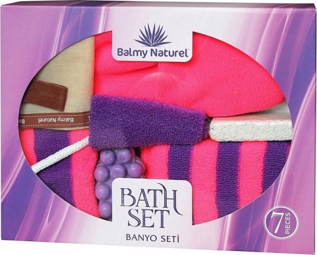 Vican Balmy Naturel Bath Set With Lavender Massage Soap