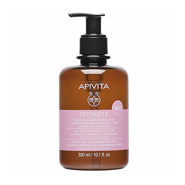 Apivita Intimate Daily Gentle Cleansing Gel For The Sensitive Area For Daily Use With Chamomile & Propolis 300ml